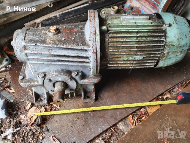 Монофазен ел.двигател/електромотор/електродвигател - редуктор 2.2 kW  80 оборота, снимка 6 - Други машини и части - 33855405