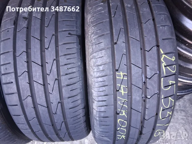225 55 16 HANKOOK 4броя летни , снимка 2 - Гуми и джанти - 55831520
