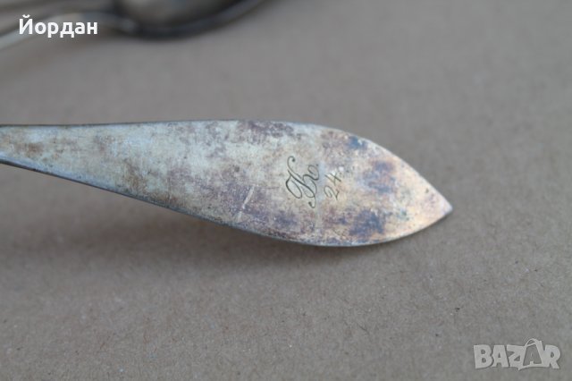 2 броя сребърни лъжици , снимка 8 - Антикварни и старинни предмети - 42155120