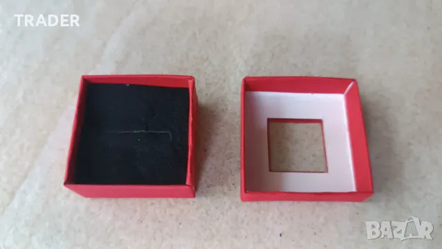 кутия кутийка за бижу пръстен с прозорче 