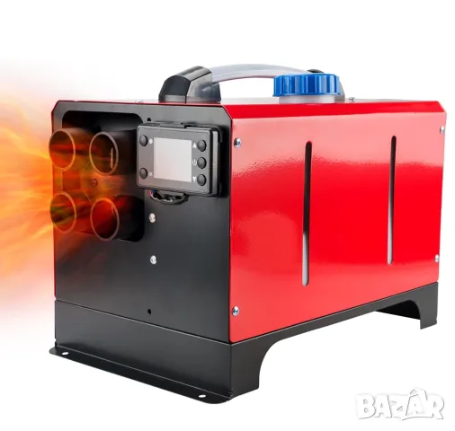 Дизелова печка 8KW 12V/24V с дистанционно и LCD дисплей – отоплител за кола, бус, камион, кемпер, га