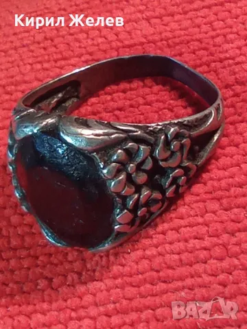 СТАРИНЕН ФЛОРАЛЕН БЕЛ ЕПОК СРЕБЪРЕН ПРЪСТЕН ЛАКИРАНО СРЕБРО ВИСОКА ПРОБА РЪЧНА ИЗРАБОТКА 49110, снимка 12 - Антикварни и старинни предмети - 49247739