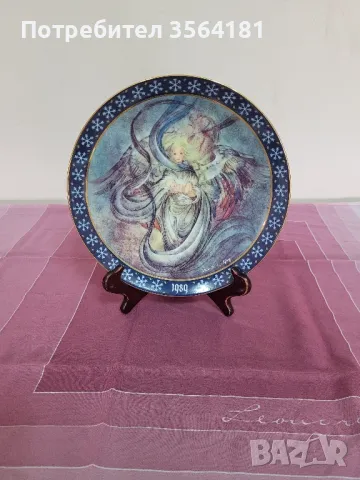 Коледна порцеланова чиния серийна , снимка 1