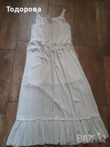 Дълга бяла рокля , снимка 5 - Рокли - 41431718