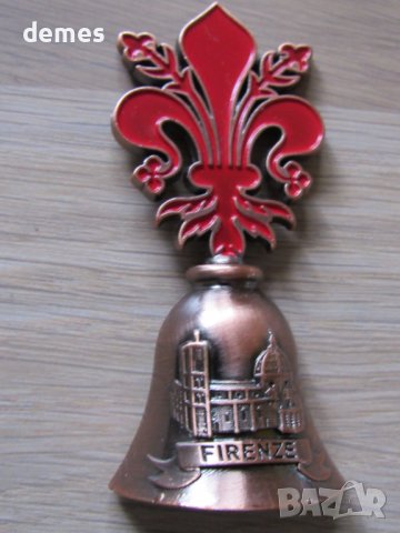 3D Метален магнит-камбанка от Флоренция, Италия-2, снимка 5 - Колекции - 40053208
