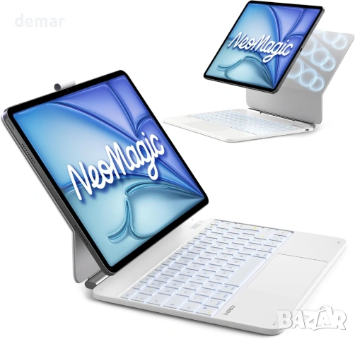 Inateck NeoMagic Магнитен калъф с клавиатура за iPad Air 13/Pro 12.9