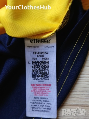 НОВА Ellesse Mendoza Tee XS size Мъжка тениска, снимка 6 - Тениски - 53704723