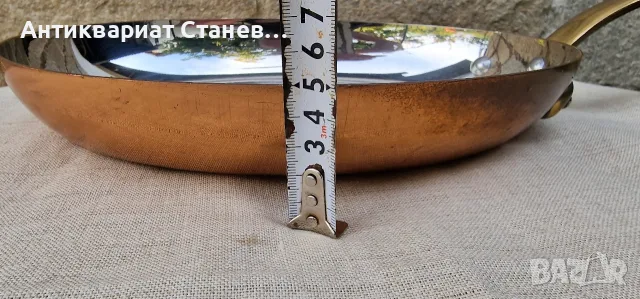 Голям масивен меден тиган годен за употреба , снимка 15 - Съдове за готвене - 55792794
