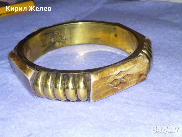 СТАРА БРОНЗОВА ТИБЕТСКА ТРАДИЦИОННА ГРИВНА с КАМИЛСКА КОСТ с НУЖДА от ЛЕКА РЕСТАВРАЦИЯ! 38316, снимка 9 - Антикварни и старинни предмети - 41192290