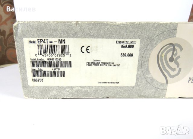 Оригинален Shure EP4T трансмитер за PSM 400 безжични системи / USA, снимка 9 - Микрофони - 42590575