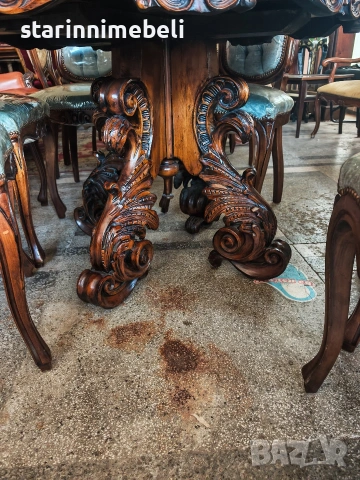 Ексклузивен трапезен комплект , снимка 4 - Маси - 53641243