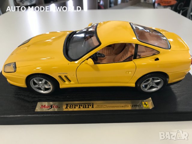 MAISTO метална колекционерска количка FERRARI 550 MARANELLO 1:18 NEW, снимка 4 - Колекции - 39077276