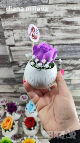 Бюджетни подаръчета със сапунени рози!!, снимка 8 - Декорация за дома - 53349312