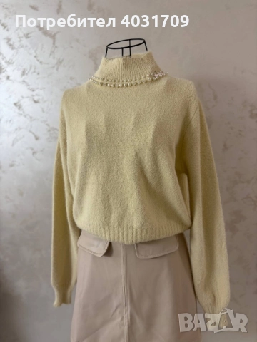 Кашмирен пуловер , снимка 4 - Блузи с дълъг ръкав и пуловери - 52829399