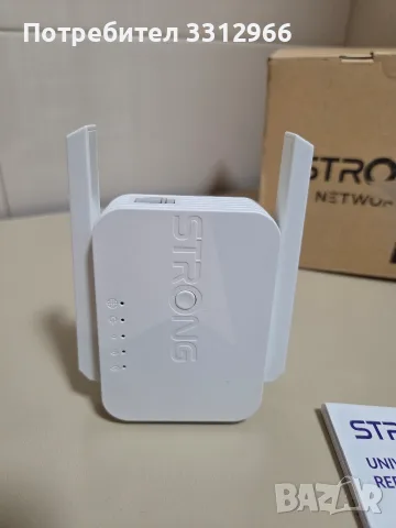 Универсален Wi-Fi ретранслатор STRONG Universal Wi-Fi Repeater 300X / 300S, , снимка 2 - Рутери - 56121646