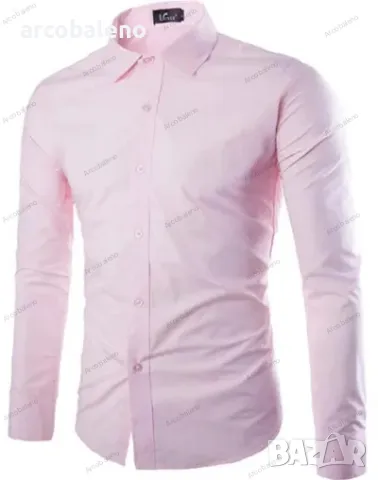 Ежедневна мъжка риза с дълги ръкави, 17цвята, снимка 16 - Ризи - 47997572