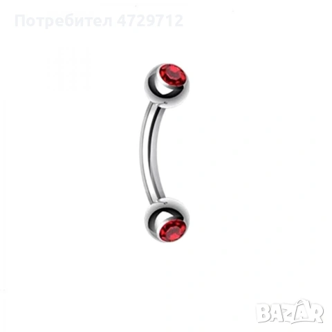 Пиърсинг медицинска стомана за вежди, снимка 5 - Друго оборудване - 53398725