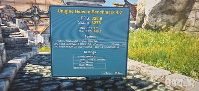 Продавам Добро PC R9 3900X 12/24 Core/32Gb/1Tb SSD/RTX 3060 TI/Гаранция, снимка 10 - Геймърски - 53491095