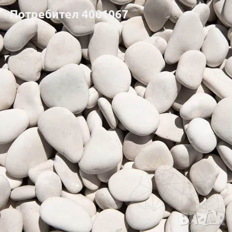 плоски бели камъни за рисуване , снимка 1