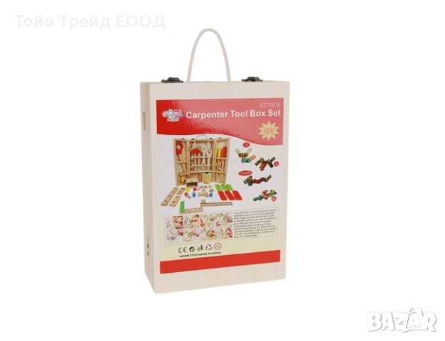 Кутия с дървен комплект инструменти, снимка 2 - Образователни игри - 52671345