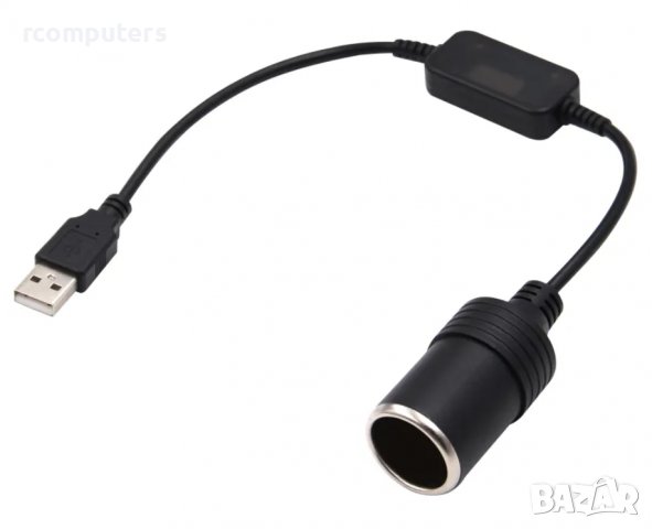 Адаптер запалка за кола - USB 5V - 12V, снимка 3 - Друга електроника - 40048047
