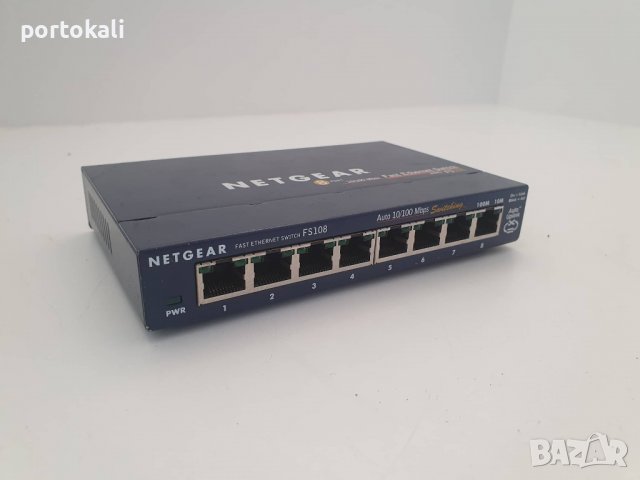 +Гаранция! Switch Суич Netgear FS108, снимка 3 - Суичове - 39506744