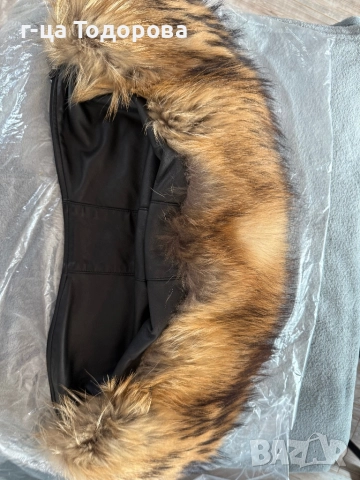 Дамско кожено яке.Естествена агнешка кожа с лисица, снимка 11 - Якета - 52209791