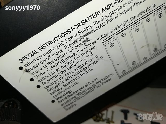 GUITAR AMPLIFIER 1005231208, снимка 16 - Ресийвъри, усилватели, смесителни пултове - 40652178