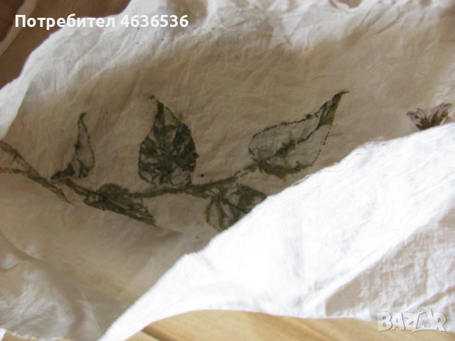 19в. Калъфка за възглавница , ръчна бродерия , 45х30см., снимка 5 - Антикварни и старинни предмети - 52440148