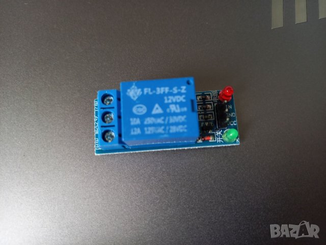 Релеен модул Вход 12V с индикатори. Управление на 10А/250VAC или 30VDC, снимка 9 - Друга електроника - 38753459