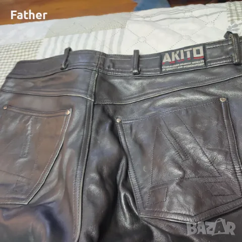 Кожен мотопанталон AKITO размер 36, снимка 6 - Аксесоари и консумативи - 49707848