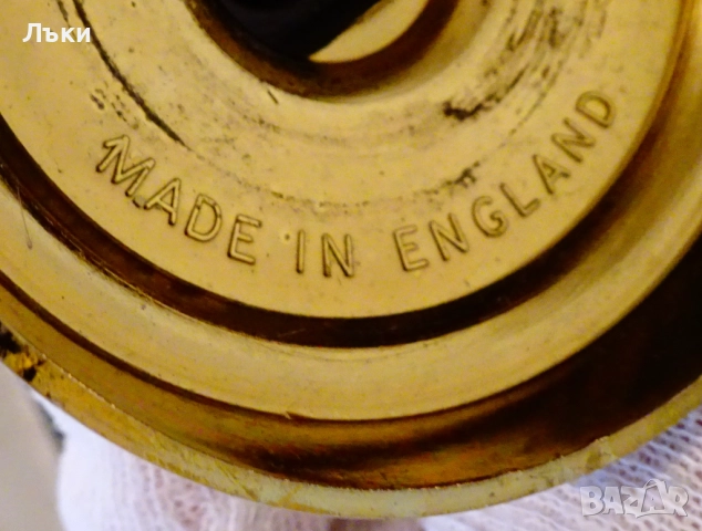 Английски бронзови свещници,дебела позлата,печат. , снимка 6 - Антикварни и старинни предмети - 52818299