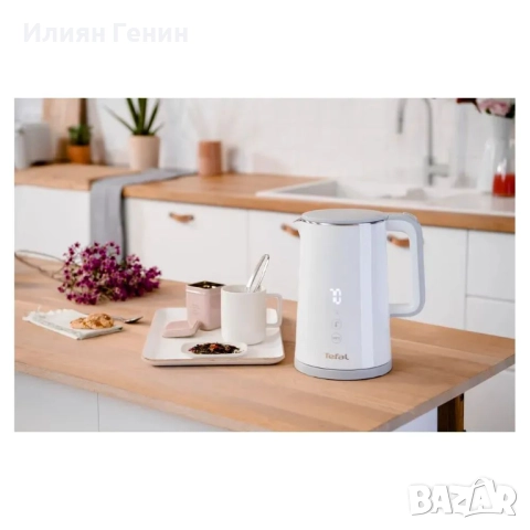 Електрическа кана Tefal Sense KO693110, 1800W, Капацитет 1.5 л, Цифров екран, снимка 6 - Кани - 52183483
