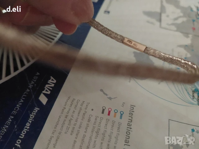 Златна гривна Италия , снимка 3 - Гривни - 51308225