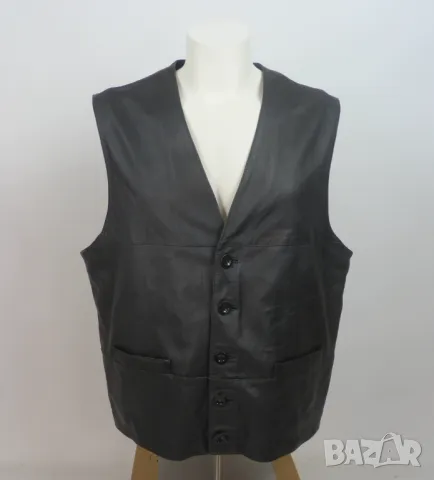 XXL Кожен елек от естествена кожа