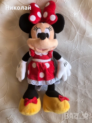 Оригинална плюшена играчка Мини Маус /Minnie Mouse, 33 см Официален лицензиран продукт Disney Store, снимка 5 - Плюшени играчки - 53655068