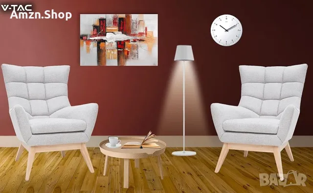 V-TAC LED подова лампа безжична акумулаторна регулируема височина лампион трапезна лампа , снимка 5 - Лампиони - 49105075