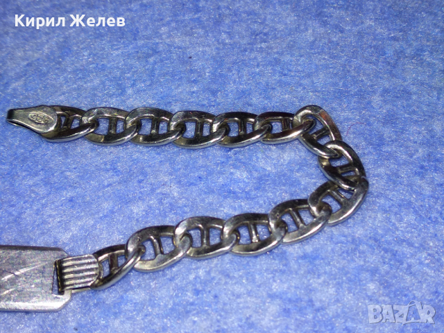 ПРЕКРАСНА ИТАЛИАНСКА СРЕБЪРНА ГРИВНА СРЕБРО 925 ITALY с БЯЛА ПОЗЛАТА ВИНТИДЖ ПЛЕТКА 43212, снимка 14 - Гривни - 44692247