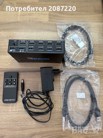 HDMI KVM SWITCH 4X1 USB 3.0 4K 60HZ