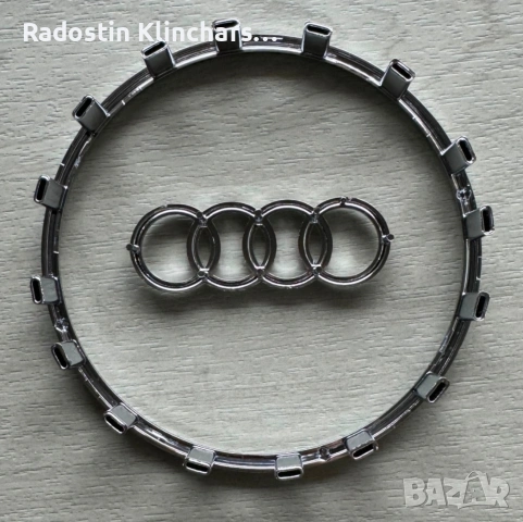 Емблема и рамка за еърбег волан Ауди, снимка 2 - Части - 53734543