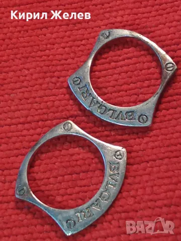 BVLGARI 2 СРЕБЪРНИ ЕЛЕМЕНТА СРЕБРО 925 от БУТИКОВО СРЕБЪРНО БИЖУ на БУЛГАРИ 38035, снимка 12 - Други - 48954228