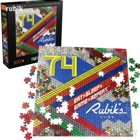 Настолен пъзел Rubik's Cube 50th Anniversary - Est. 1974 (300 части)