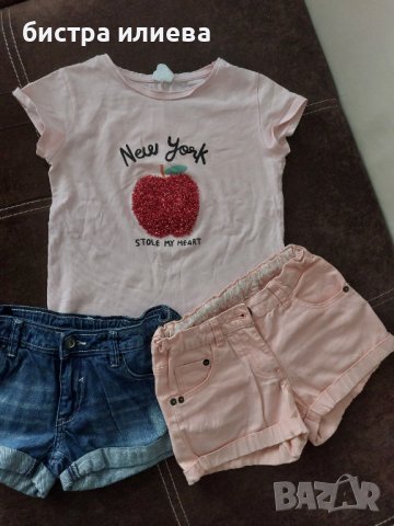 Къси панталони и тениска на zara