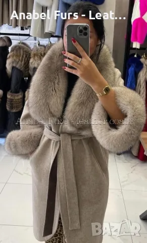 Дамско палто от естествен косъм лисица , снимка 10 - Палта, манта - 34851464