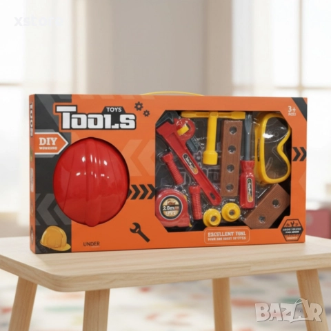 Детски комплект с инструменти и каска TOOLS DIY Working Set, снимка 5 - Други - 52739443
