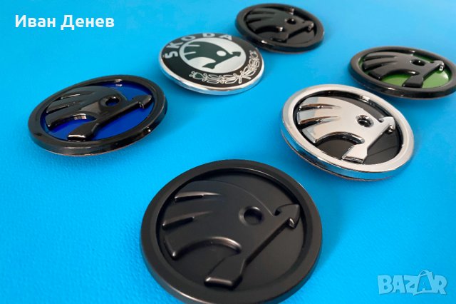 Skoda емблема Шкода fabia superb octavia 1.9tdi quadic капак стикер, снимка 5 - Аксесоари и консумативи - 34402081