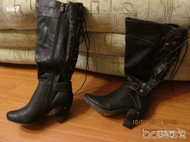 нови топли страхотни ботуши внос от Англия номер 37, снимка 5 - Дамски ботуши - 51707403