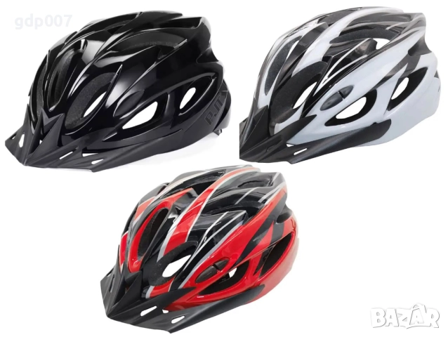 Вело каска / шлем L (56-62см.) велосипед тротинетка скейт скутер зелен/черен