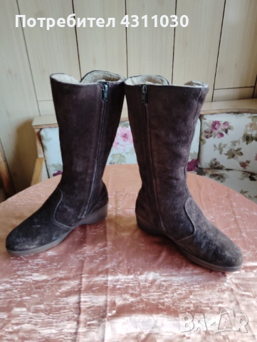 Топли ботушки Clarks  40 номер от естествена кожа, снимка 5 - Мъжки ботуши - 53392445