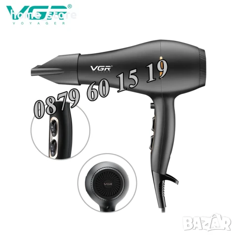 Професионален сешоар VGR V-433, 2200W, снимка 2 - Сешоари - 50491360